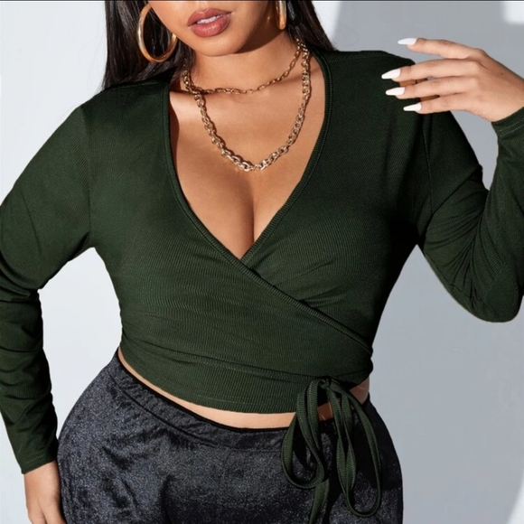 Wrap Around Crop Top - Picture 1 of 5